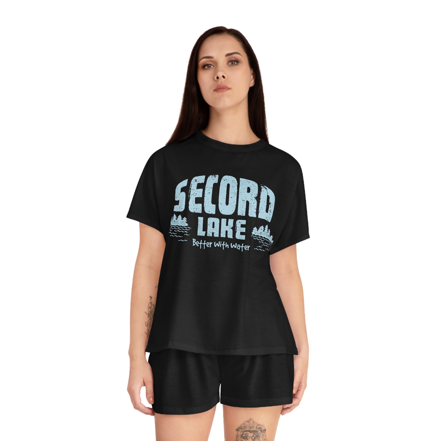 "Secord Lake, Better With Water" Pajama Set