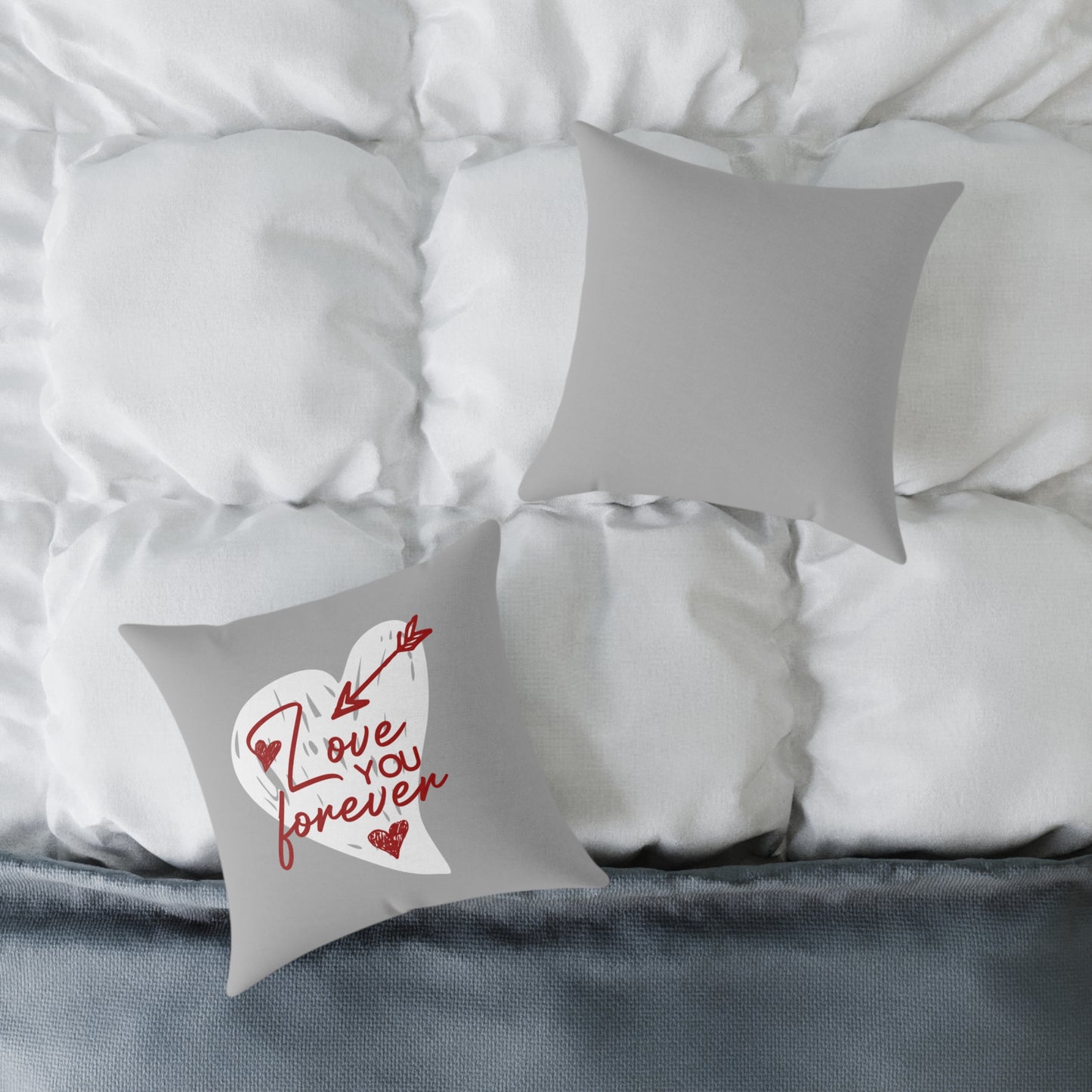 "Love You Forever" Throw Pillow