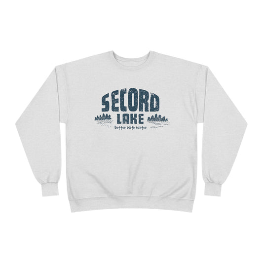 "Secord Lake, Better With Water" Vintage Crewneck Sweatshirt