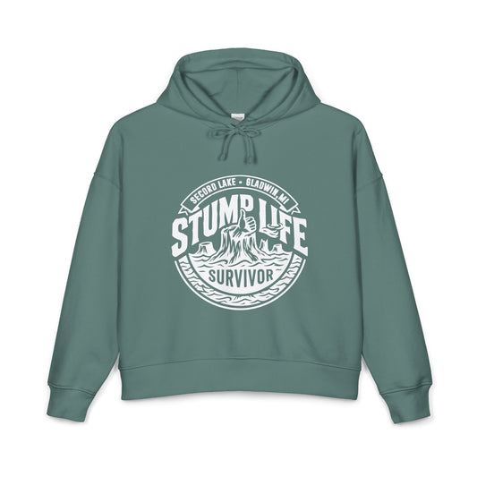 "Stump Life, Secord Lake" Survivor — Women's Organic Hoodie