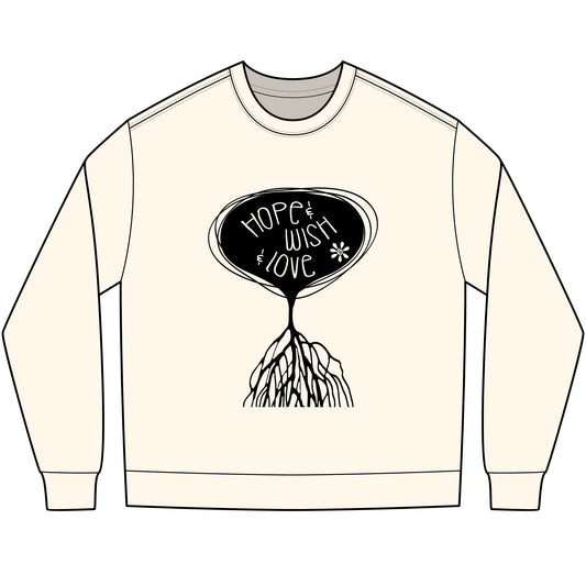 "Hope & Wish & Love" Bella + Canava Long Sleeve Tee