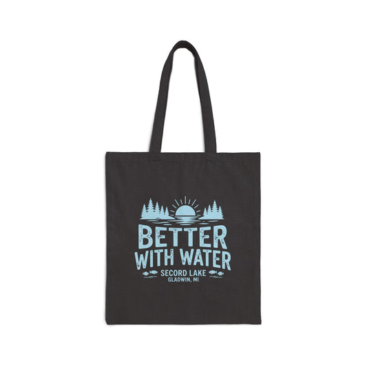 "Better With Water" Cotton Canvas Tote