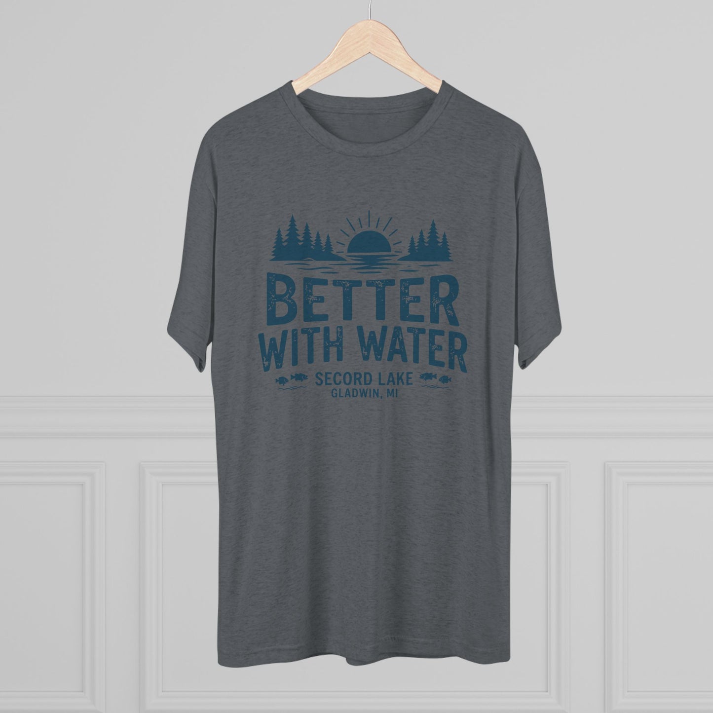 "Better With Water" Secord Lake Crew Tee