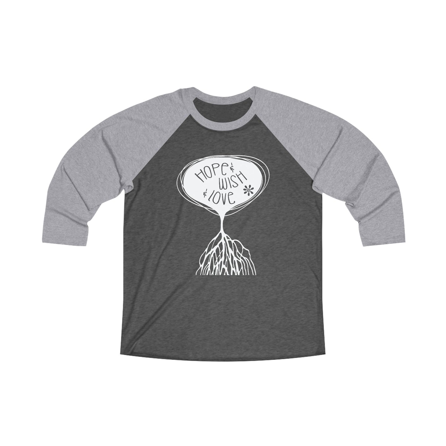 "Hope & Wish & Love" Baseball Shirt