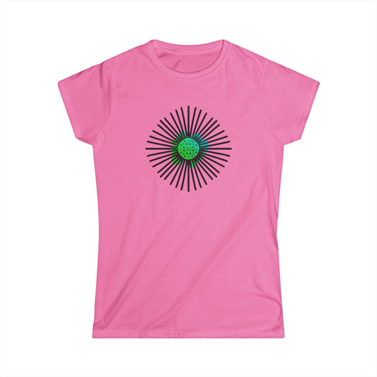 Green Sunburs — Women’s Graphic T-Shirt