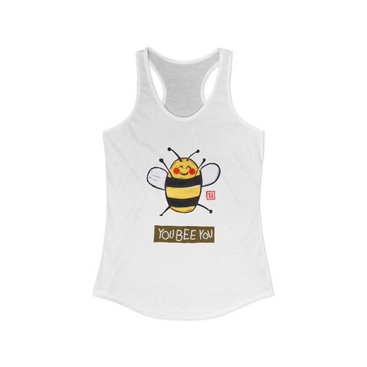 Authenticity Graphic Tank | "You Bee You" Racerback | Self-Acceptance Gift for Her