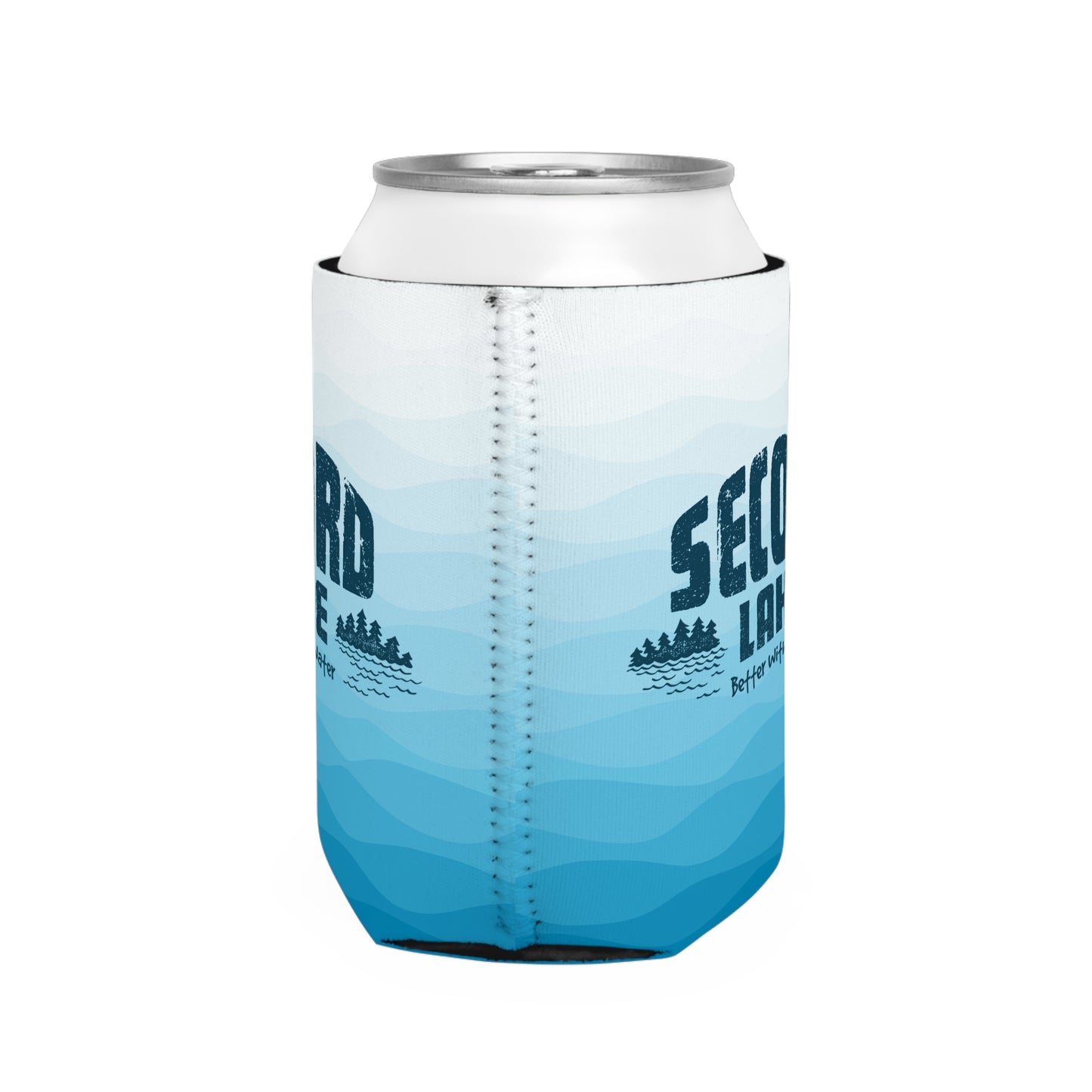 Secord Lake Better with Water Insulated Beer Can Koozie