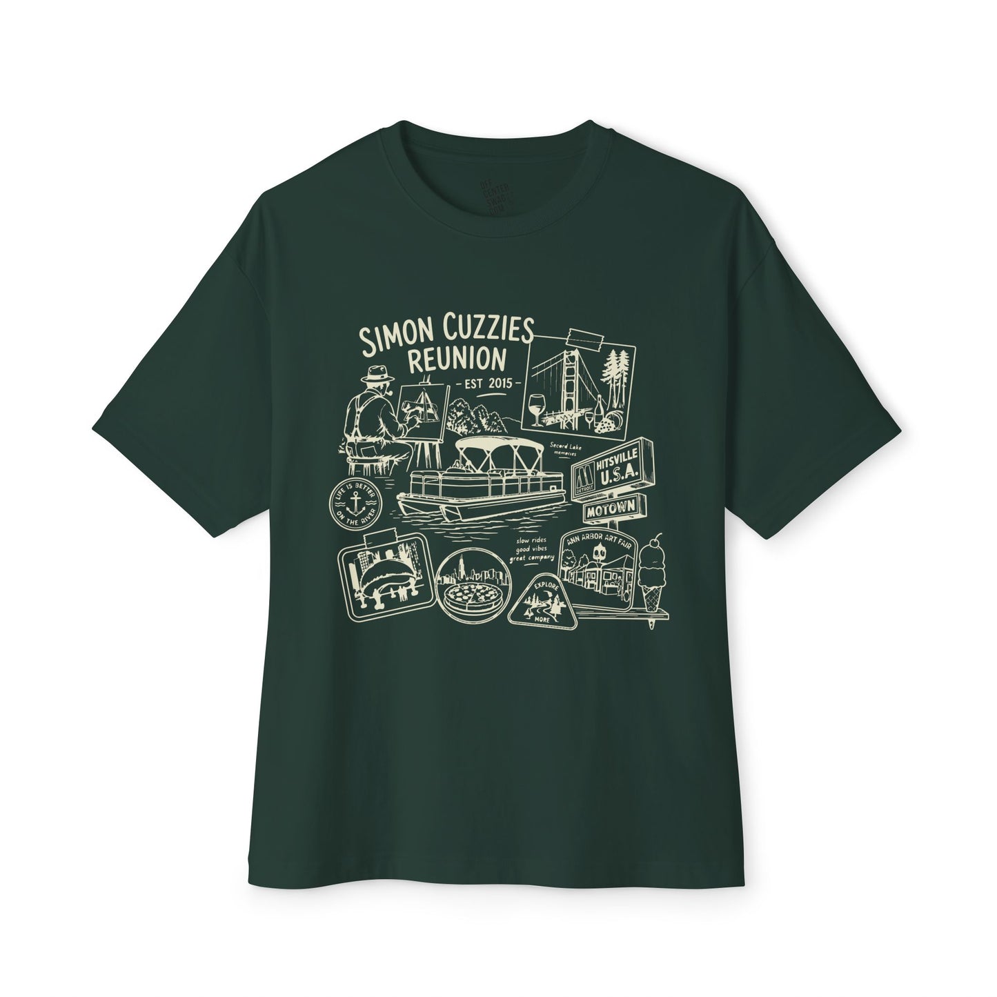 "Cuzzie Reunion" Unisex Oversized Boxy Tee