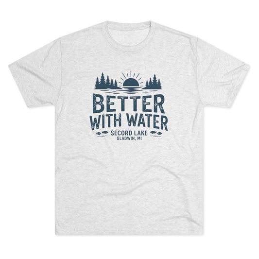 "Better With Water" Secord Lake Crew Tee