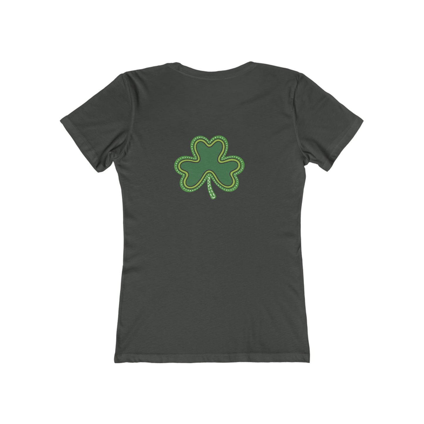 Lucky Woman's Shamrock T-Shirt | Green Rainbow & Clover Graphic | St. Patrick's Day Apparel