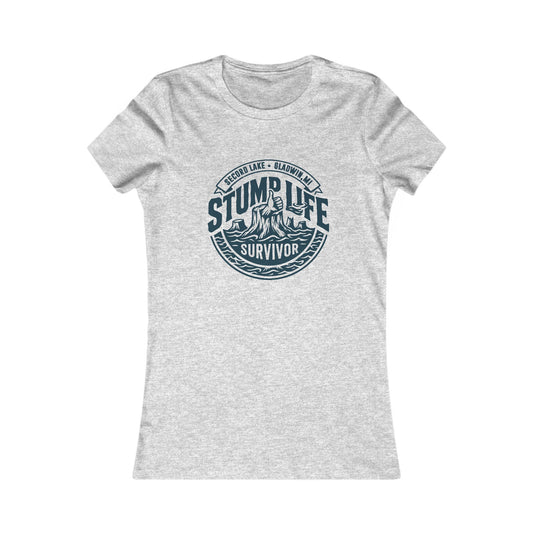 "Stump Life Survivor, Secord Lake" – Women's Tee