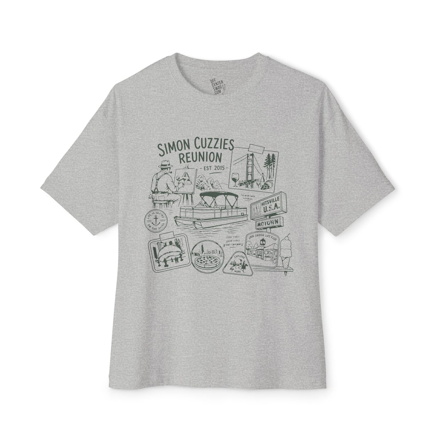 "Cuzzie Reunion" Unisex Oversized Boxy Tee