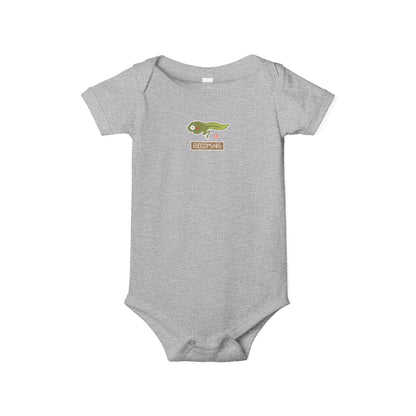 "Becoming" Tadpole Graphic Baby Onesie | Bella+Canvas Bodysuit | Grounded Baby Gift