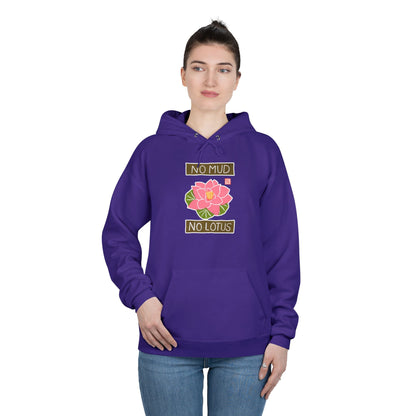 "No Mud No Lotus" Lotus Flower Hoodie | Yoga Sweatshirt | Mindfulness Apparel