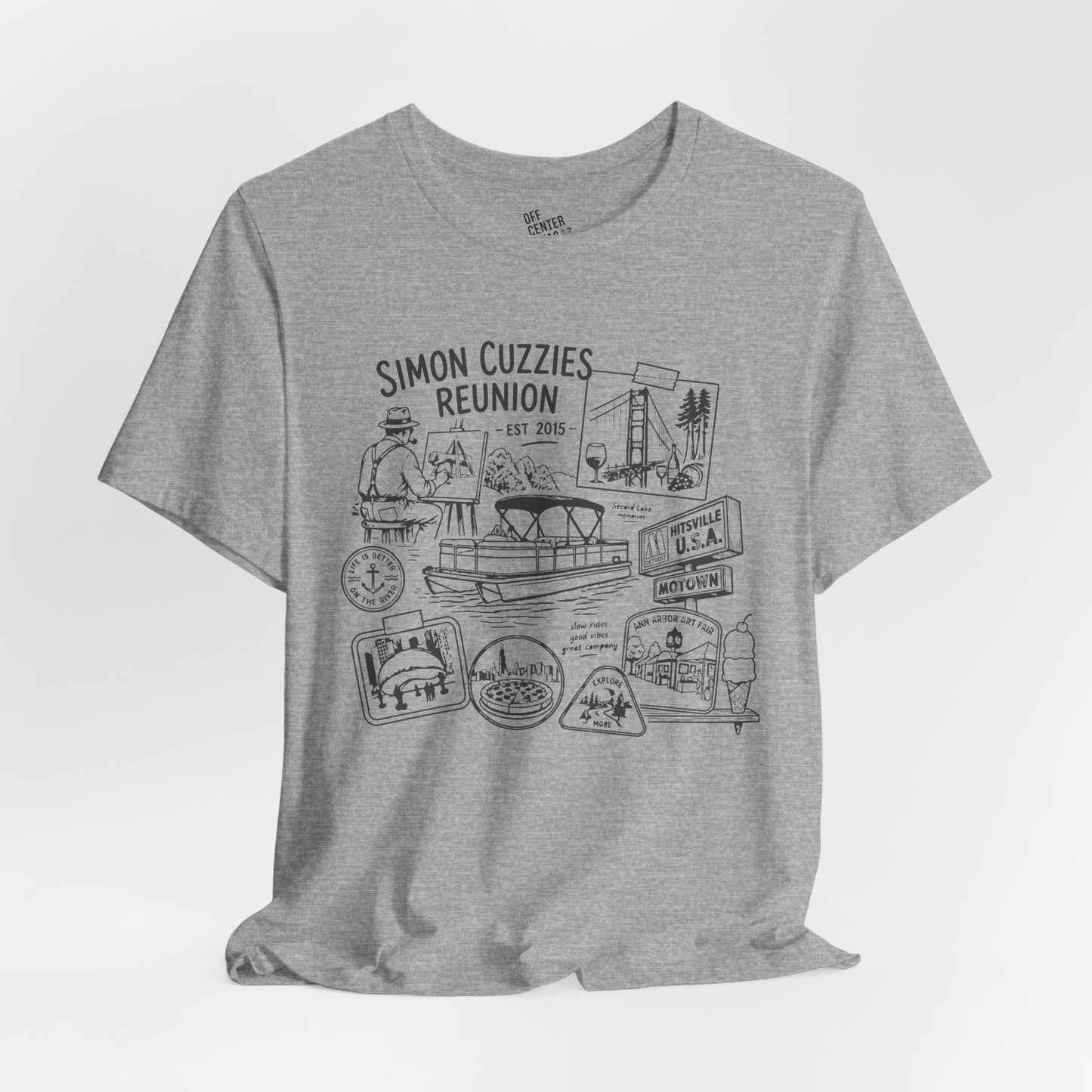 "Cuzzie Reunion" Unisex Jersey Short Sleeve Tee