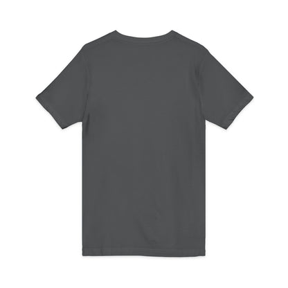 Off Centered Unisex Jersey Short Sleeve V-Neck Tee (pl)