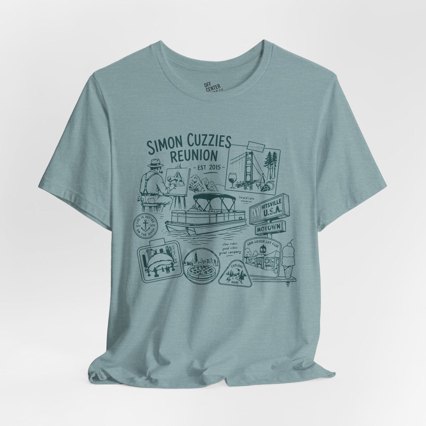 "Cuzzie Reunion" Unisex Jersey Short Sleeve Tee