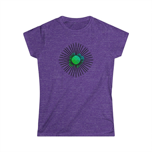 Green Sunburs — Women’s Graphic T-Shirt