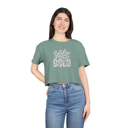 "YOLO DOLO" Women's Crop Tee