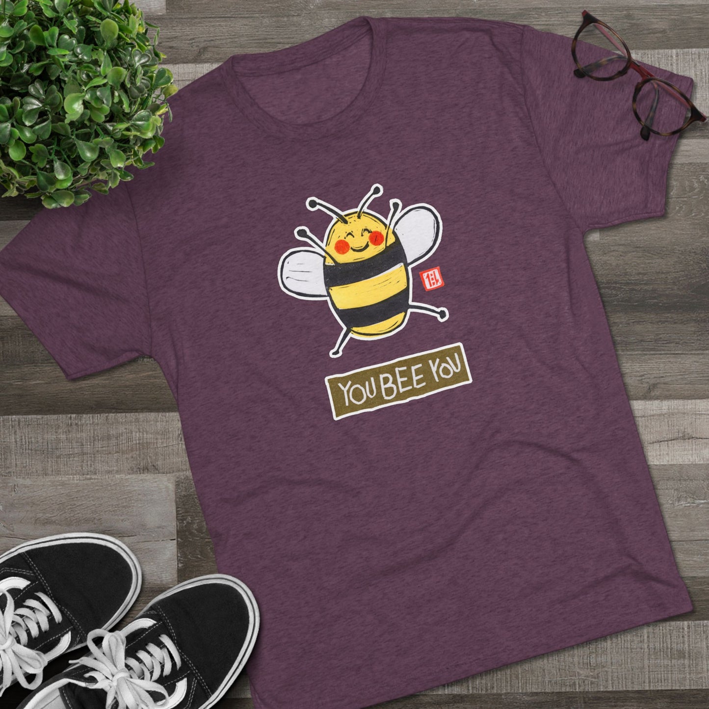 Meaningful Authenticity Tee | "You Bee You" Premium Tri-Blend Crewneck | Self-Acceptance Apparel