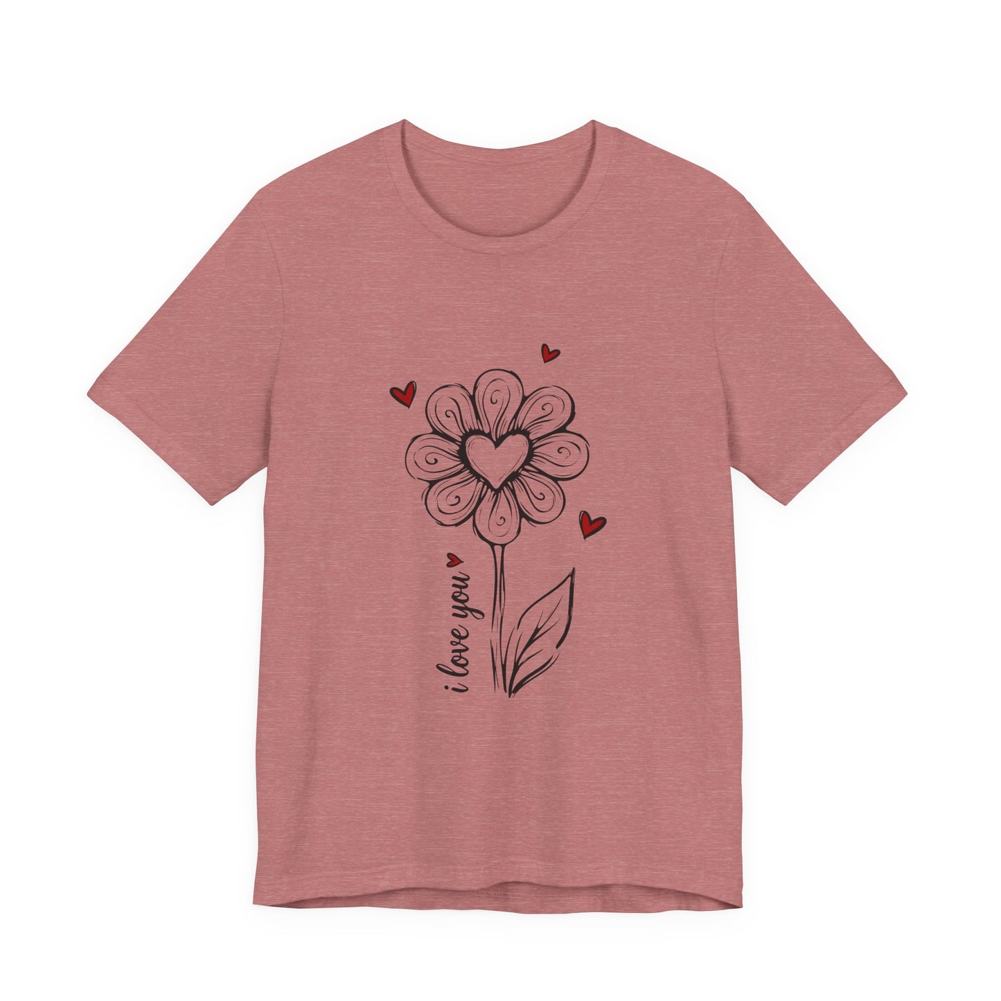 "I Love You" Flower Tee