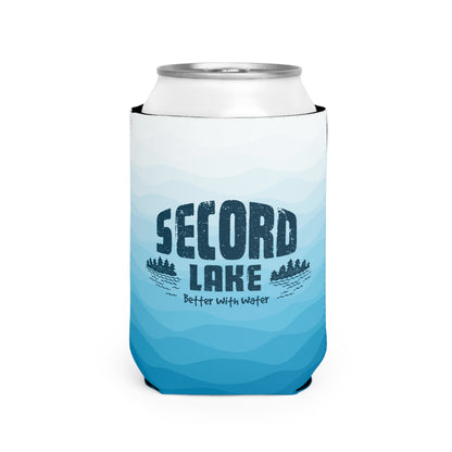 Secord Lake Better with Water Insulated Beer Can Koozie