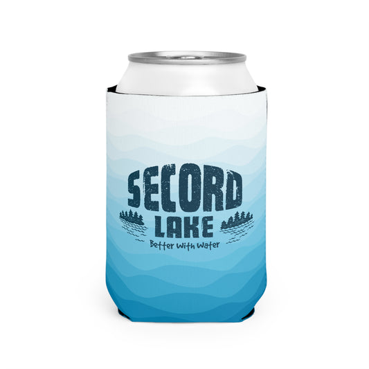 Secord Lake Better with Water Insulated Beer Can Koozie