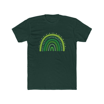 Lucky Men's Shamrock T-Shirt | Green Rainbow & Clover Graphic | St. Patrick's Day Apparel