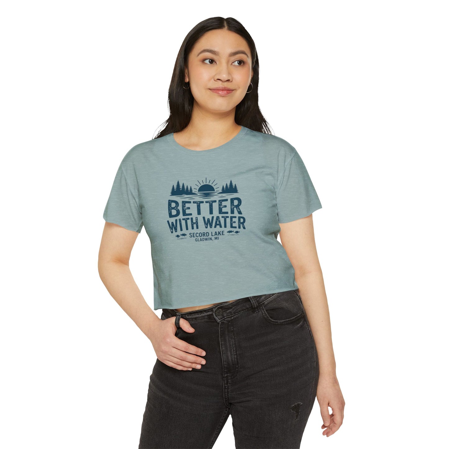 "Better With Water" Crop Top