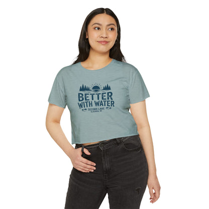 "Better With Water" Crop Top