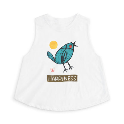 Meaningful Growth Crop Tank | "Small Good Things" Summer Top | Mindful Graphic Muscle Tee