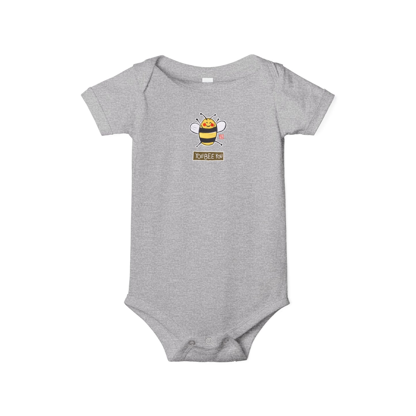 "You Bee You" Graphic Baby Onesie | Bella+Canvas Bodysuit | Self Acceptance Baby Gift