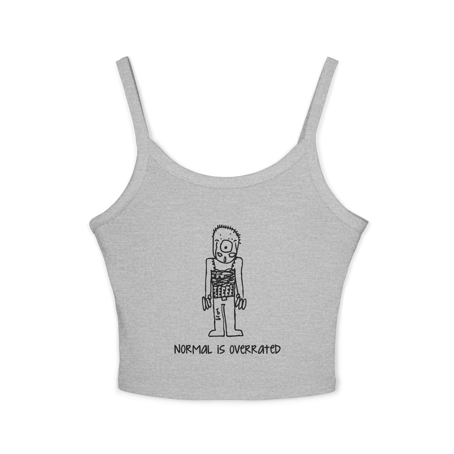 "Normal Is Overrated "Women's Cropped Tank Top