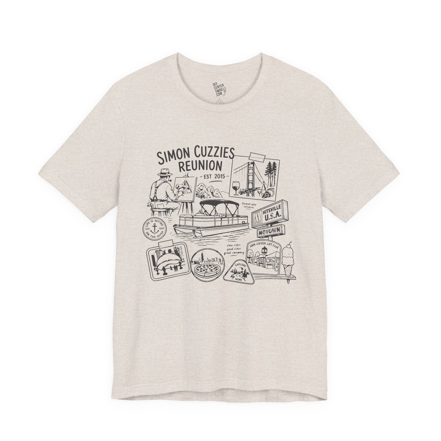"Cuzzie Reunion" Unisex Jersey Short Sleeve Tee