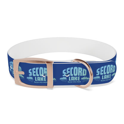 "Secord Lake, Better With Water" Dog Collar