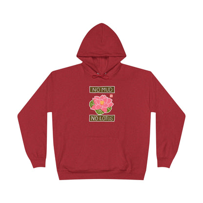 "No Mud No Lotus" Lotus Flower Hoodie | Yoga Sweatshirt | Mindfulness Apparel