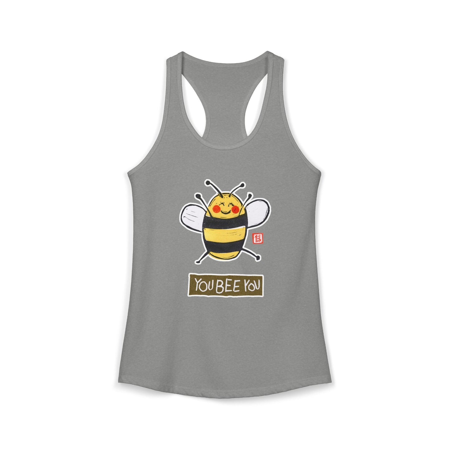Authenticity Graphic Tank | "You Bee You" Racerback | Self-Acceptance Gift for Her