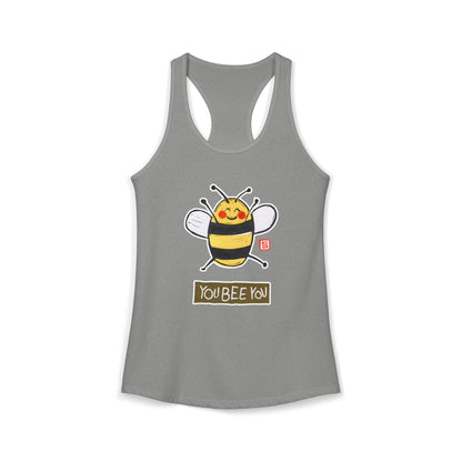 Authenticity Graphic Tank | "You Bee You" Racerback | Self-Acceptance Gift for Her