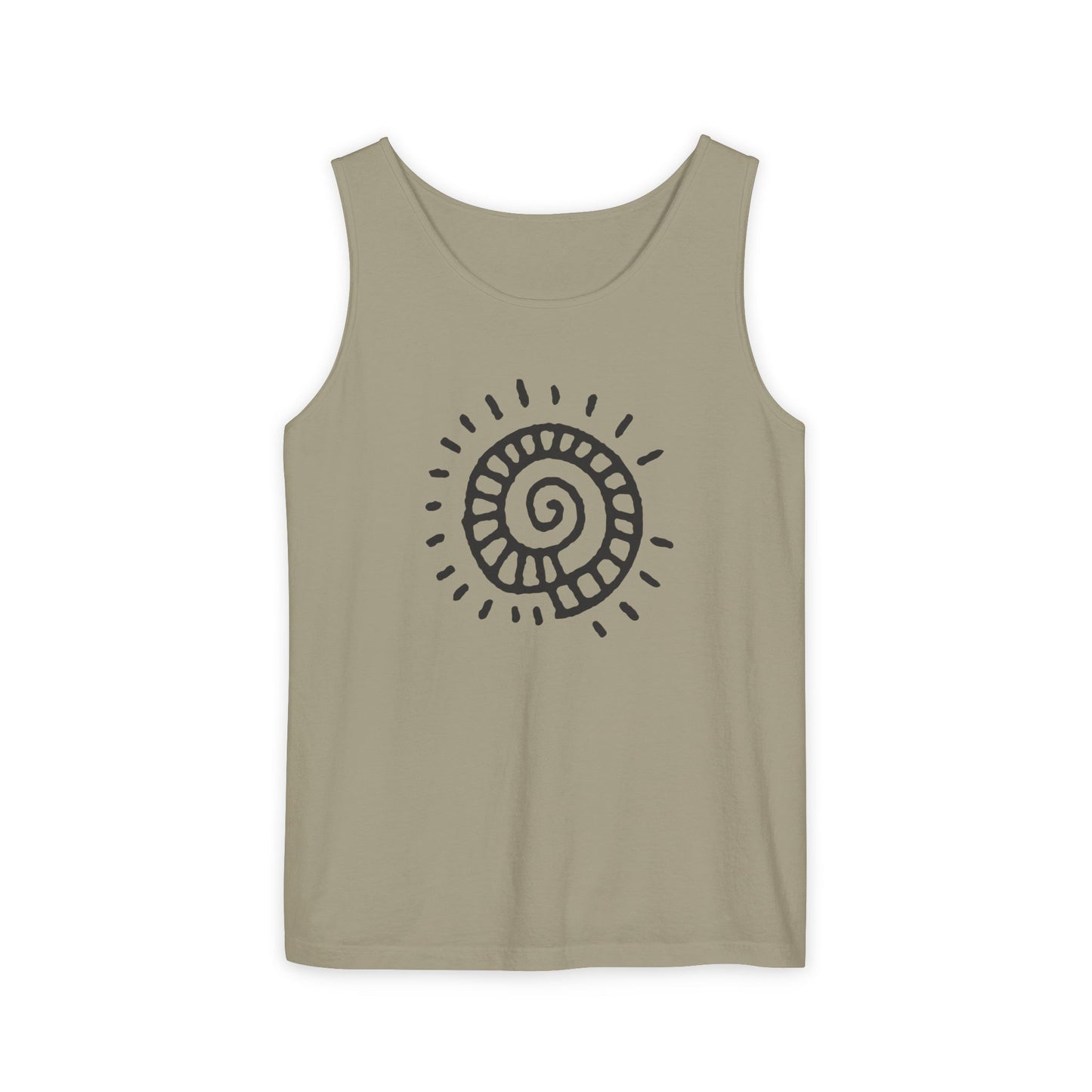 "Spiral Sun"  —  Boho Tank Top
