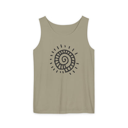 "Spiral Sun"  —  Boho Tank Top