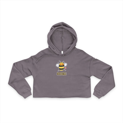 "You Bee You" Graphic Crop Hoodie | Soft Comfy Sweatshirt | Self-Love Apparel