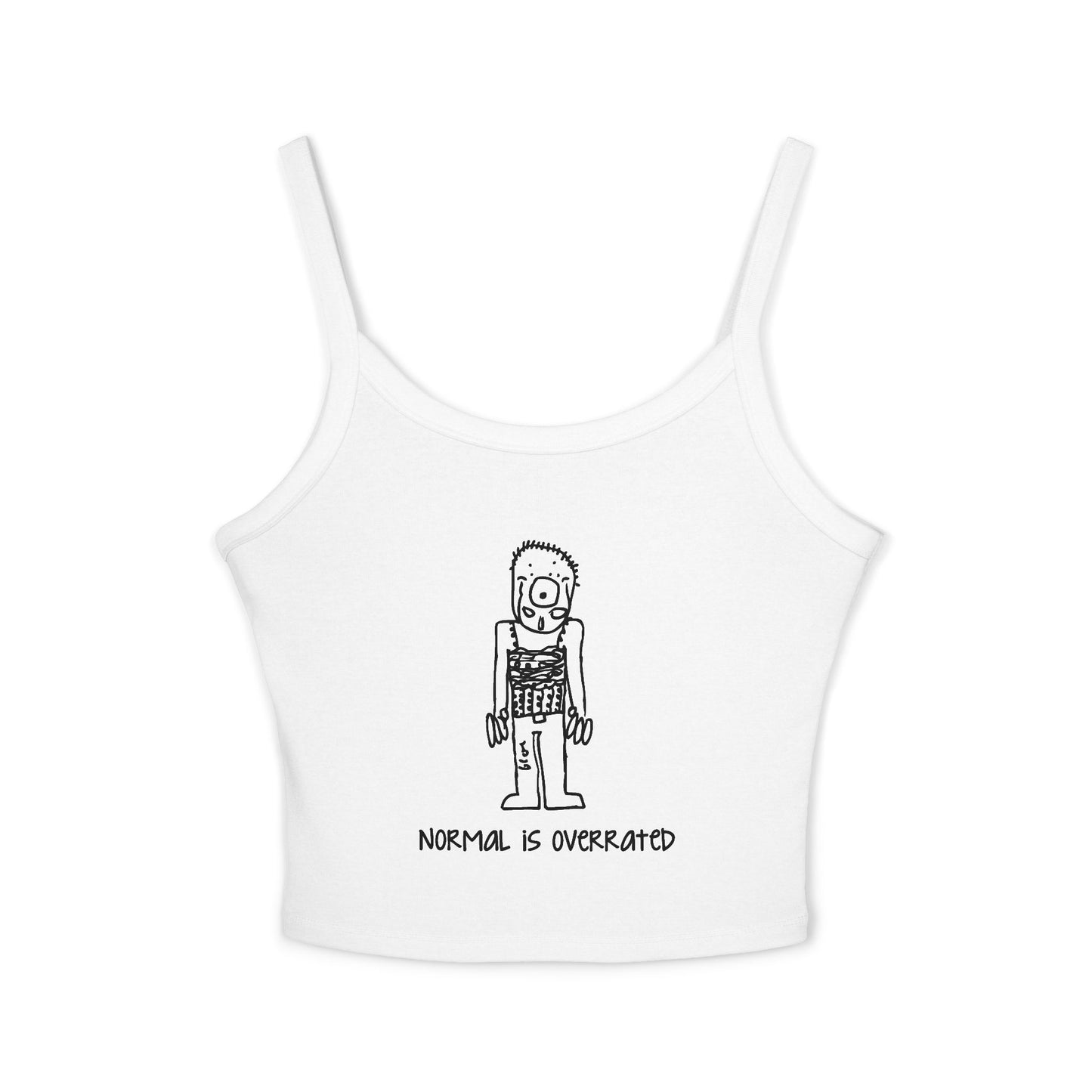 "Normal Is Overrated "Women's Cropped Tank Top