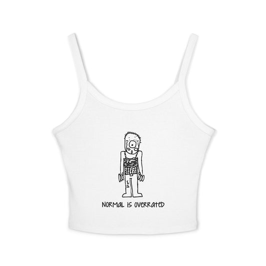 "Normal Is Overrated "Women's Cropped Tank Top