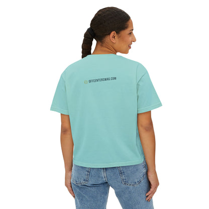 Boxy Tee — 'Slightly Tilted Totally You' Cute Frog Graphic Women's Shirt