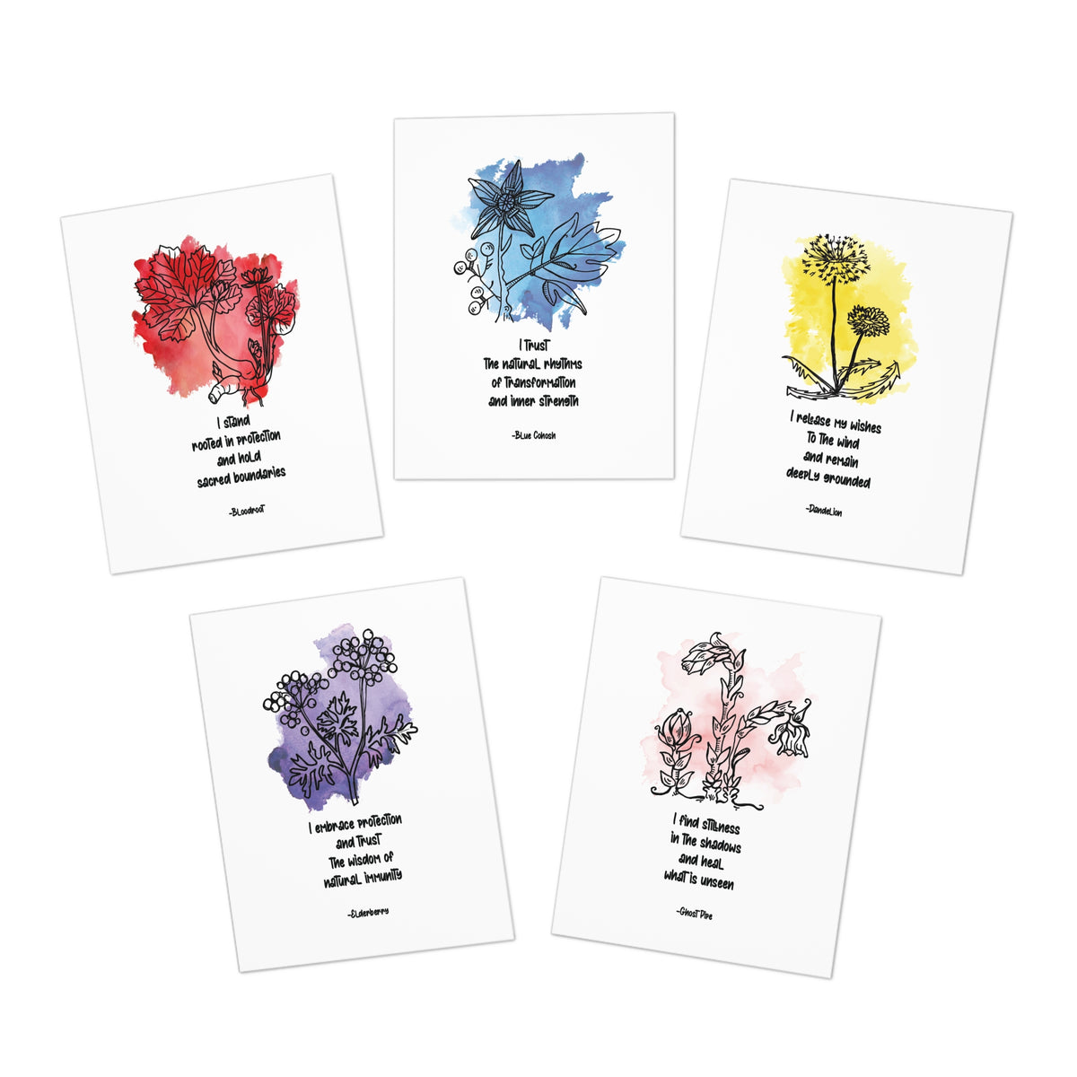 Herb + Mantra Greeting Cards 5-Pack