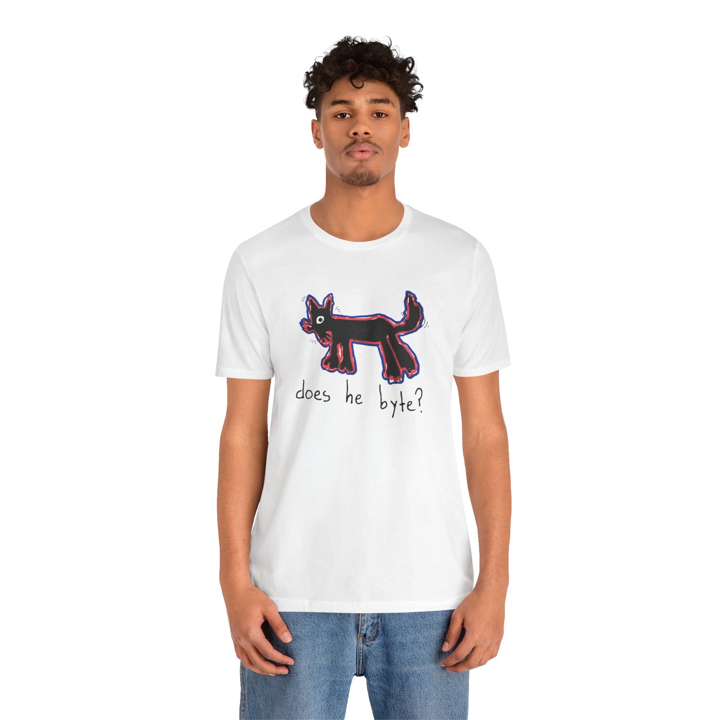 “Does He Byte?”  — Graphic Tee