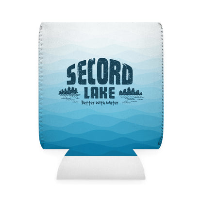 Secord Lake Better with Water Insulated Beer Can Koozie