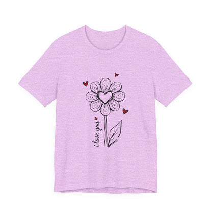 "I Love You" Flower Tee