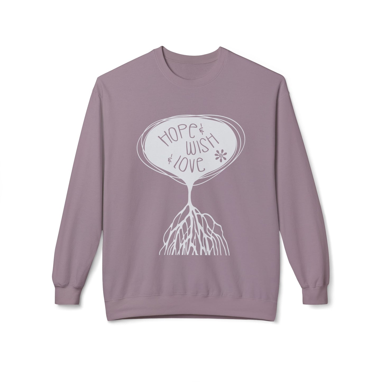 "Hope & Wish & Love" Crewneck Sweatshirt
