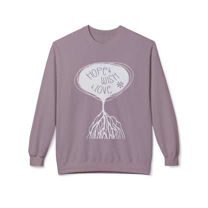 "Hope & Wish & Love" Crewneck Sweatshirt